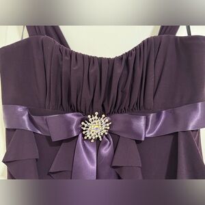 Betsy & Adam Deep Purple Dress